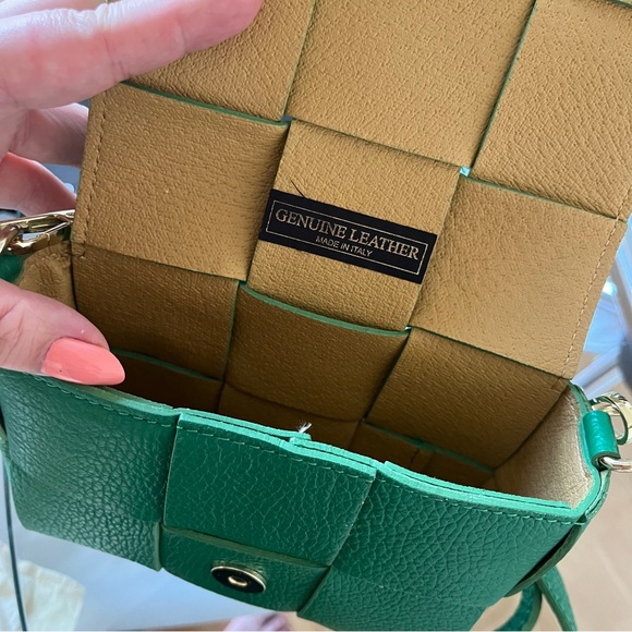 Pebble Leather Green Mini Bag - Picture 2 of 7